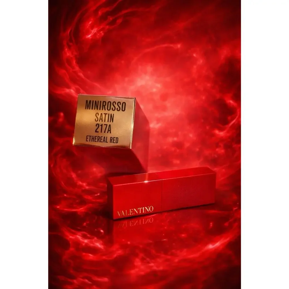 Valentino - Minirosso Satin Lipstick - Shade: Ethereal Red (217A) - 0.07 oz/ 2 g